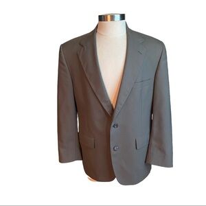 Vtg Brooks Brothers Dark Grey 2-Button 100% Wool Suit Jacket Sports Jacket 40R